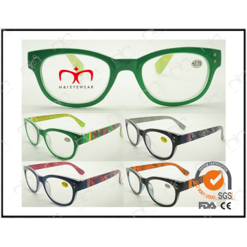 Vente chaude et design de mode avec des lunettes de lecture de transfert de timbre chaud (MRP21493)